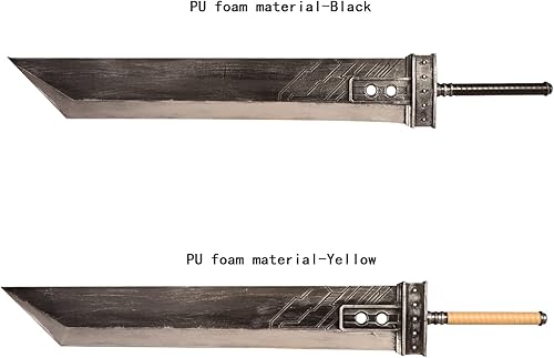Miniatura 2 de Espada grande de 139.7 cm de Cloud Strife de fantasía, espada buster para cosplay, espada de poliuretano de doble mano, espada ancha