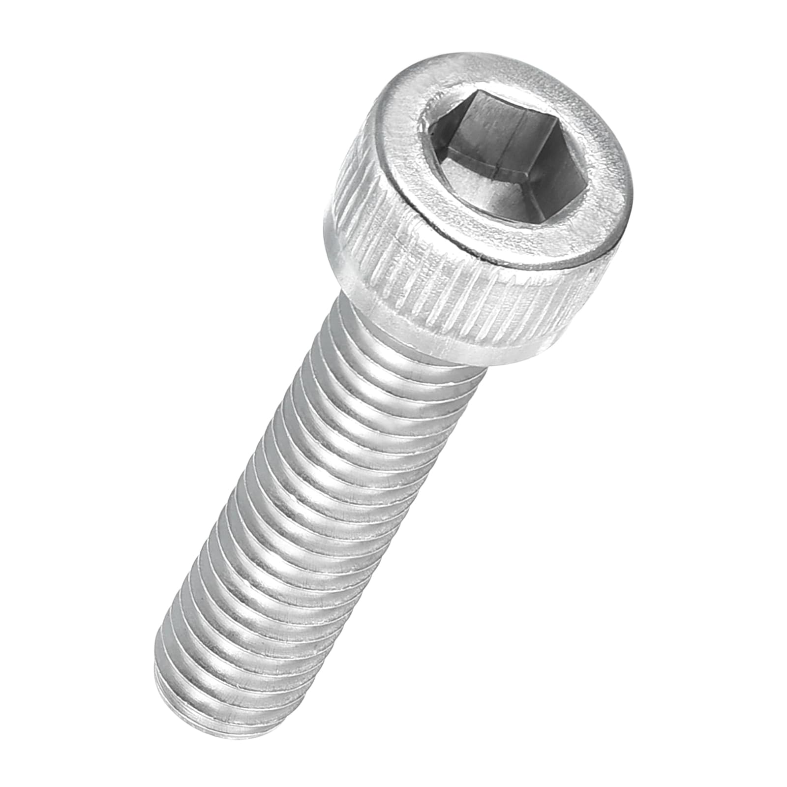 Kozelo 25pcs Socket Head Cap Screws - [M6-1 x 25mm] 304 Stainless Steel Allen Socket Drive for Electrical Motor 3D Printing Fan Engine Replacement Use, Silver