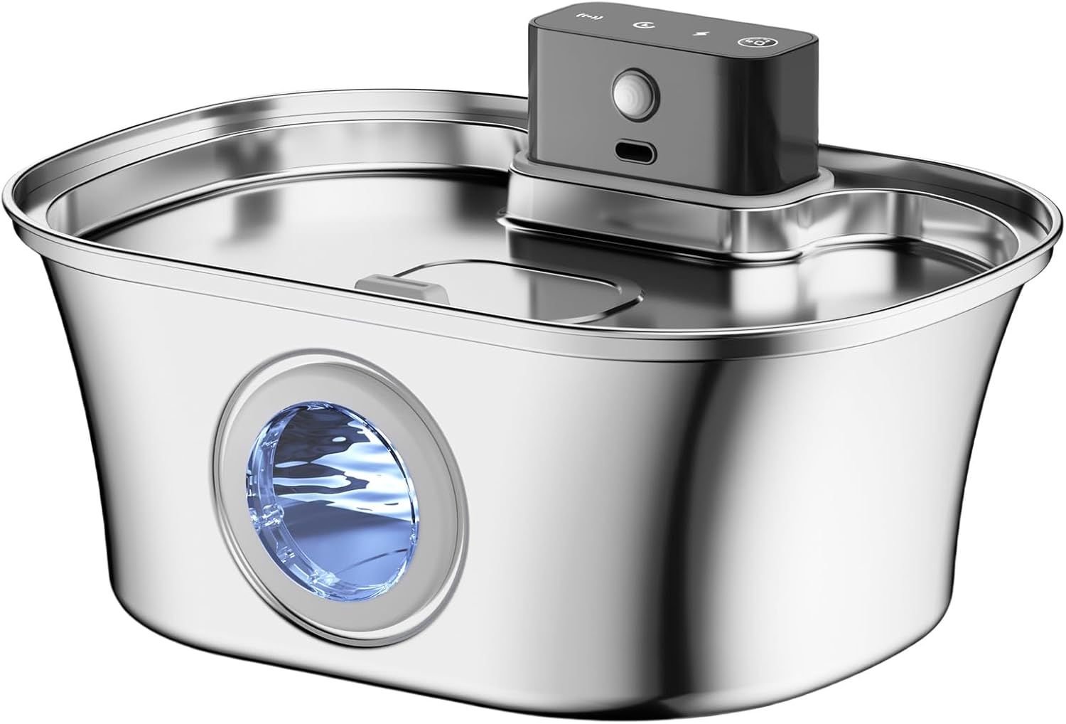 Rechargeable Cats Water Fountains Stainless Steel Cats Drinking Fountains for Home and Outdoor Activity Quiet Cats Water Dispenser