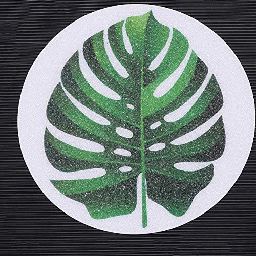 DOITOOL 8PCS Bathtub Stickers Non Slip for Adults or Kids,Monstera Leaves Patterns Anti Slip Shower Decals Non Slip Safety Adhesive Shower Appliques with 1 Scraper for Bath Tub and Shower Surfaces