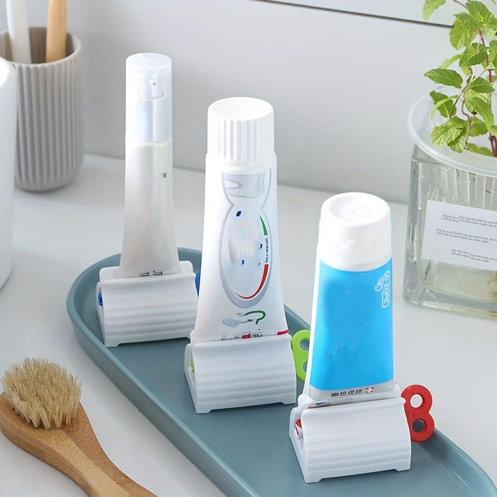 VIVITO Toothpaste Squeezer Tube Roller | Durable Manual Dispenser for Bathroom, Creams & Ointments | Easy Rolling Toothpaste Holder Tool – No Waste, Reusable & Eco-Friendly (Multicolor, Pack of 3)-image-8