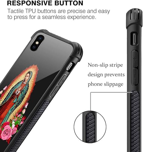 Miniatura 5 de CARLOCA Funda compatible con iPhone XR, diseño gráfico de Flower Lady para iPhone XR para niñas y niños, diseño gráfico a prueba de golpes,