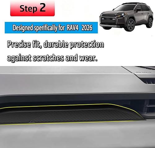Miniatura 4 de Anti Slip Storage Mat for RAV4 2026 Silicone Black Central Control Dashboard Storage Tray 1 PCS Interior Decoration RAV4 Accessories