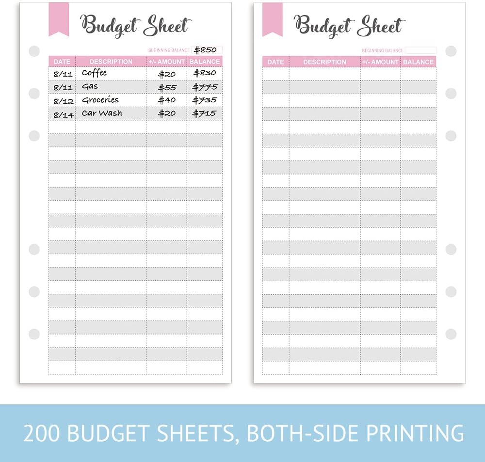 Maximize Your Savings: Review of the 180-Sheet A6 Expense Tracker
