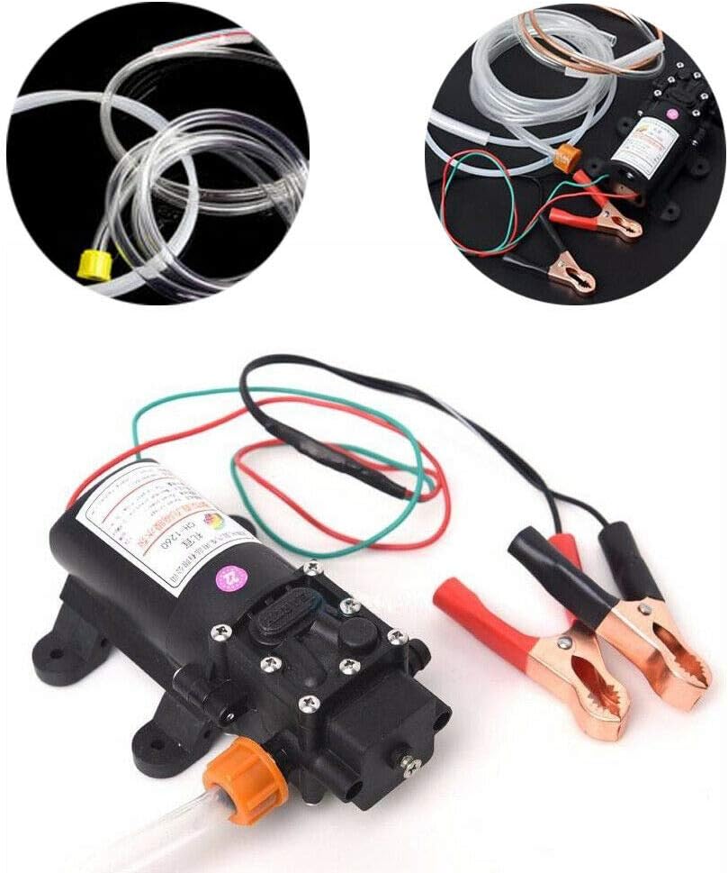 Electric Oil Extractor Pump Kit 12V 60W Scavenge Exchange Transfer Pump for Auto Marine Boat Diesel Car Motorbike