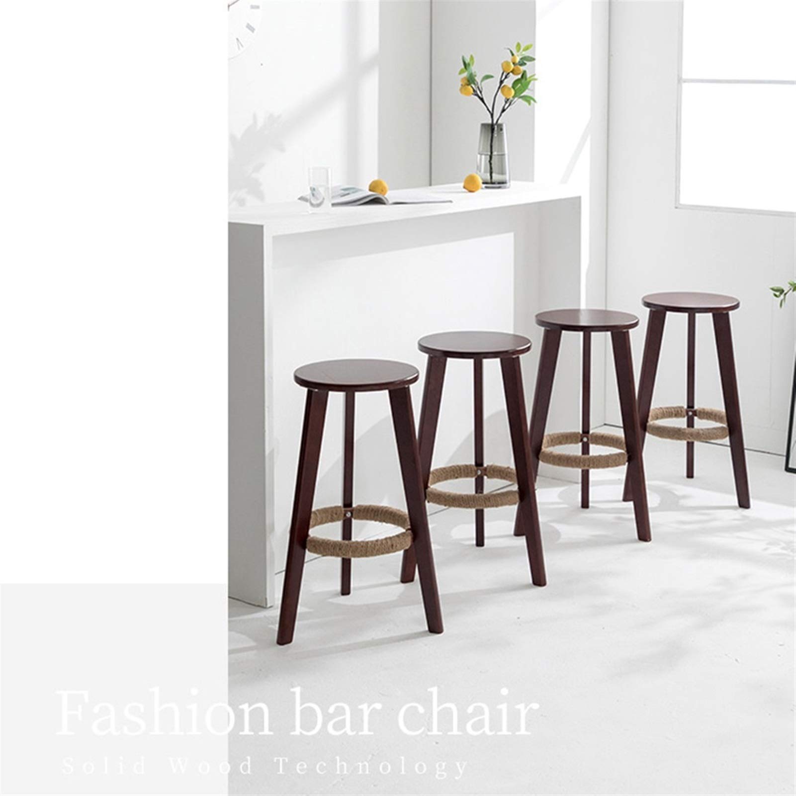 Amazon｜バースツール 無垢材のハイスツール バーキッチン