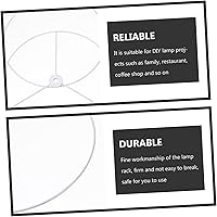 Vista 6 de Angoily 2 juegos de pantalla de hierro, marco redondo resistente para lámparas de techo, diseño elegante, fácil montaje para decoración del hogar