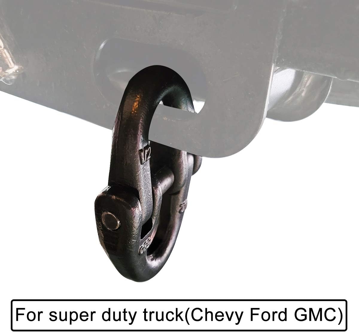 2pc 1/2 inch Tow Hitch Hammer Lock Safety Chain Connector Link Hammerlock Coupling Link Grade 80 - Image 6