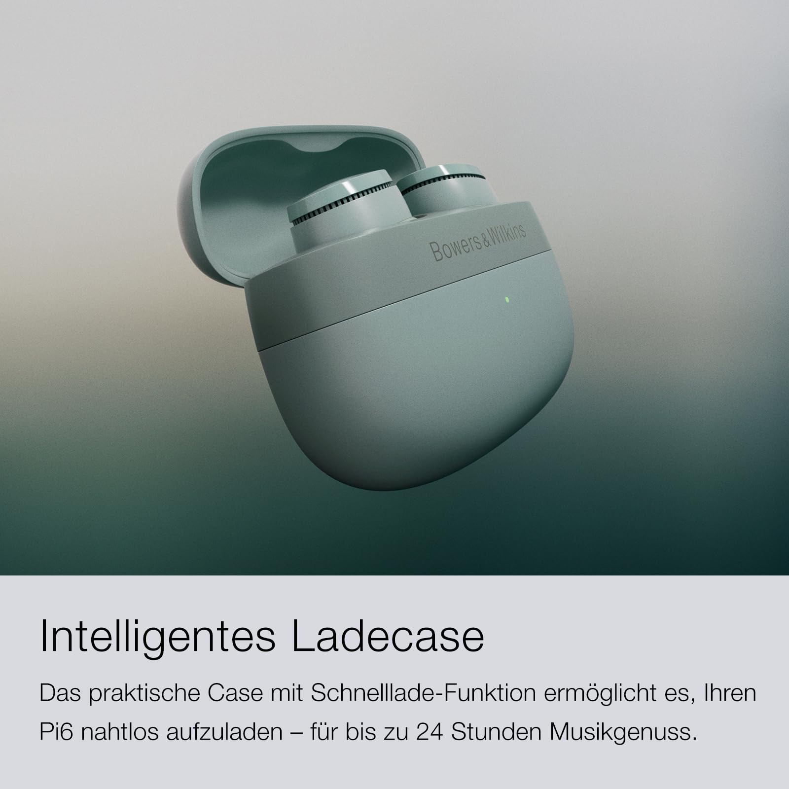 Bowers & Wilkins Pi6 kabellose True Wireless Noice Cancelling Kopfhörer mit Bluetooth, aptX, aktivem Noise Cancelling - Storm Grey