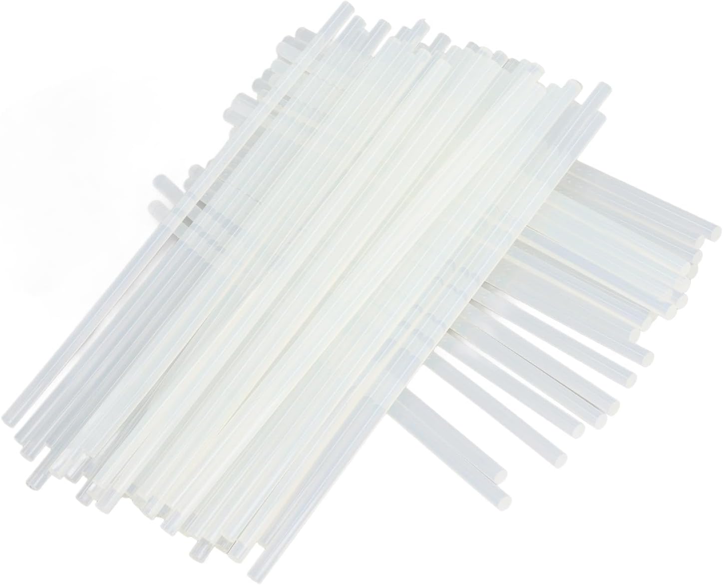 Hot Glue Sticks, 180Pcs White Transparent Strong Adhesion Adhesive EVA Sticks Compatible with Most Glue Guns Multipurpose for DIY Art Craft General Repairs