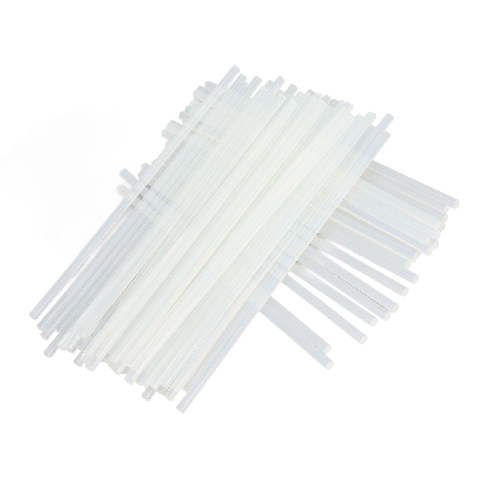 Stick di colla a caldo, resina EVA, forte adesivo, riscaldamento rapido, bianco trasparente, per lavori manuali e riparazioni, 180 pezzi 7x270 mm