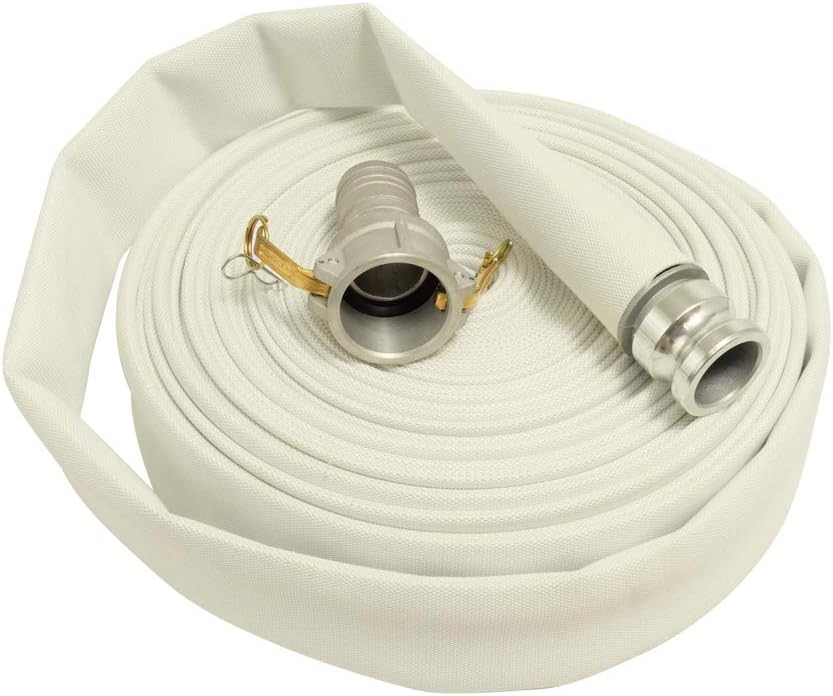 3" x 50' Coupled Camlock Type C & E, Single Jacket Mill Discharge Hose (250 LB Test)
