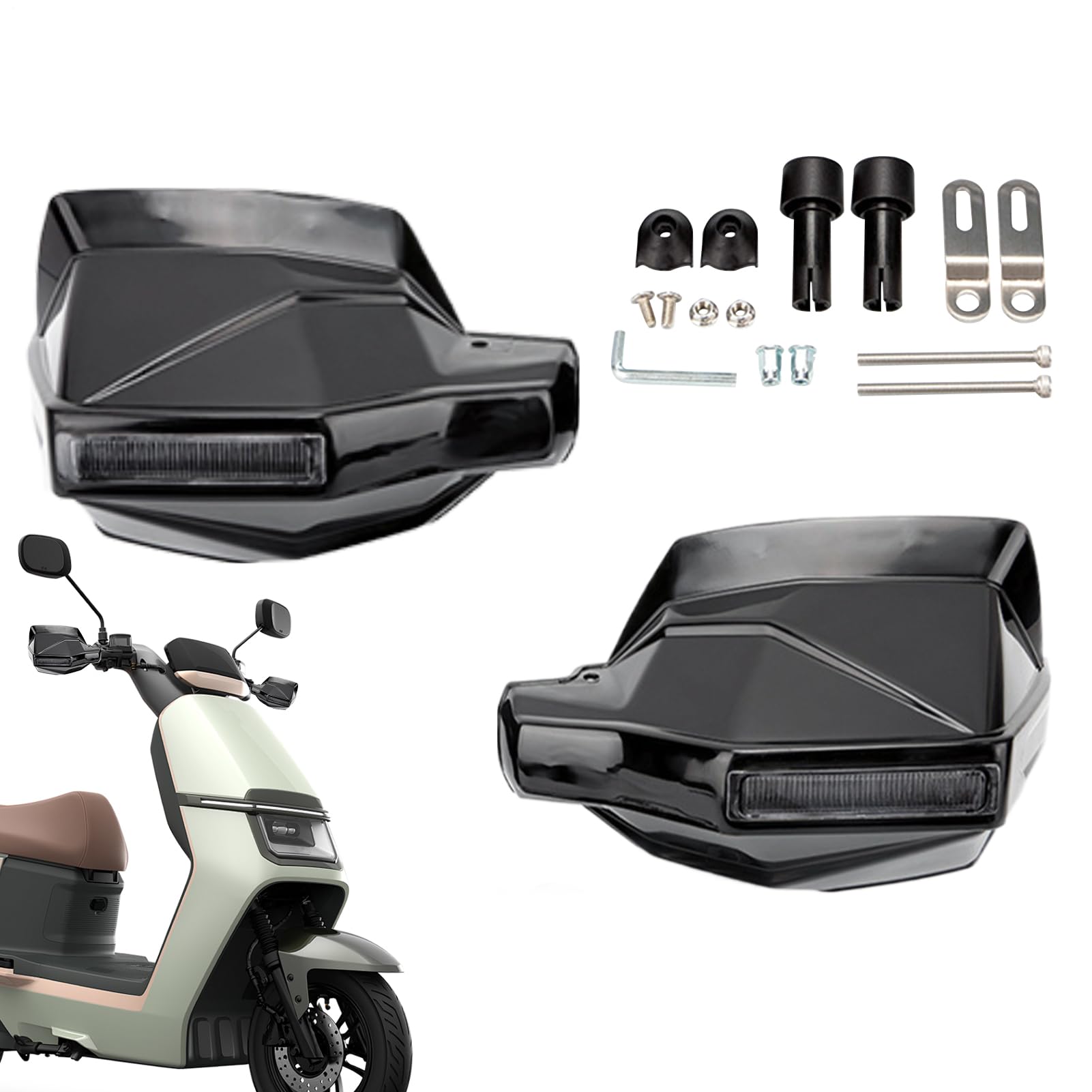 Protezione per le mani del motociclo, copri mani per moto, protezione impermeabile per manubrio di guida, per tutte le condizioni atmosferiche, uso urbano e terreno