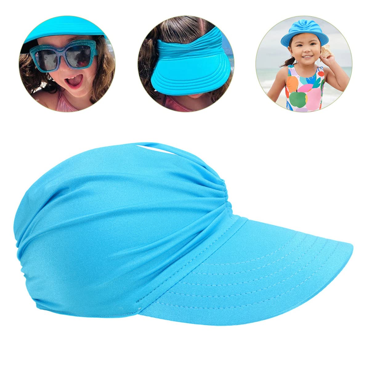 PACKOVE 5piezas Sombrero De Sol Infantil Protección UV para Playa y Actividades Al Aire Gorro Transpirable para Niño Niña Lago