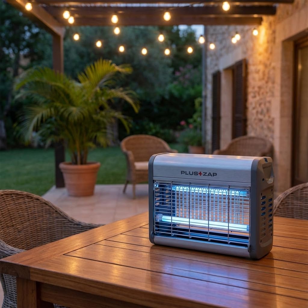 Lampe MATA Mosquitos Aluminium professionell Insektenvernichter, elektrisch, 34 x 14 x 26h cm Leistung: 30 W. UV-Licht Der elektrische Moskitonetz zieht durch UV-Licht,