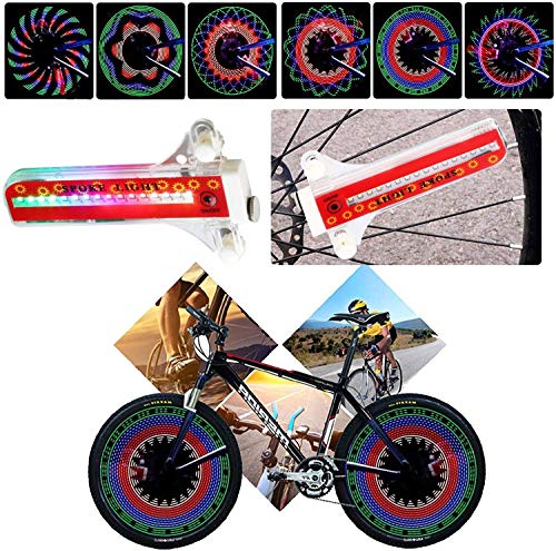 Tinana Bike Wheel Lights, Led Waterproof Bicycle Spoke Light 32 Led 32Pcs Changes Patterns Bicycle Rim Tire Lights For Mountain Bike Road Bikes Bmx Bike Hybrid Bike Folding Bike(2Pack) #TOP1