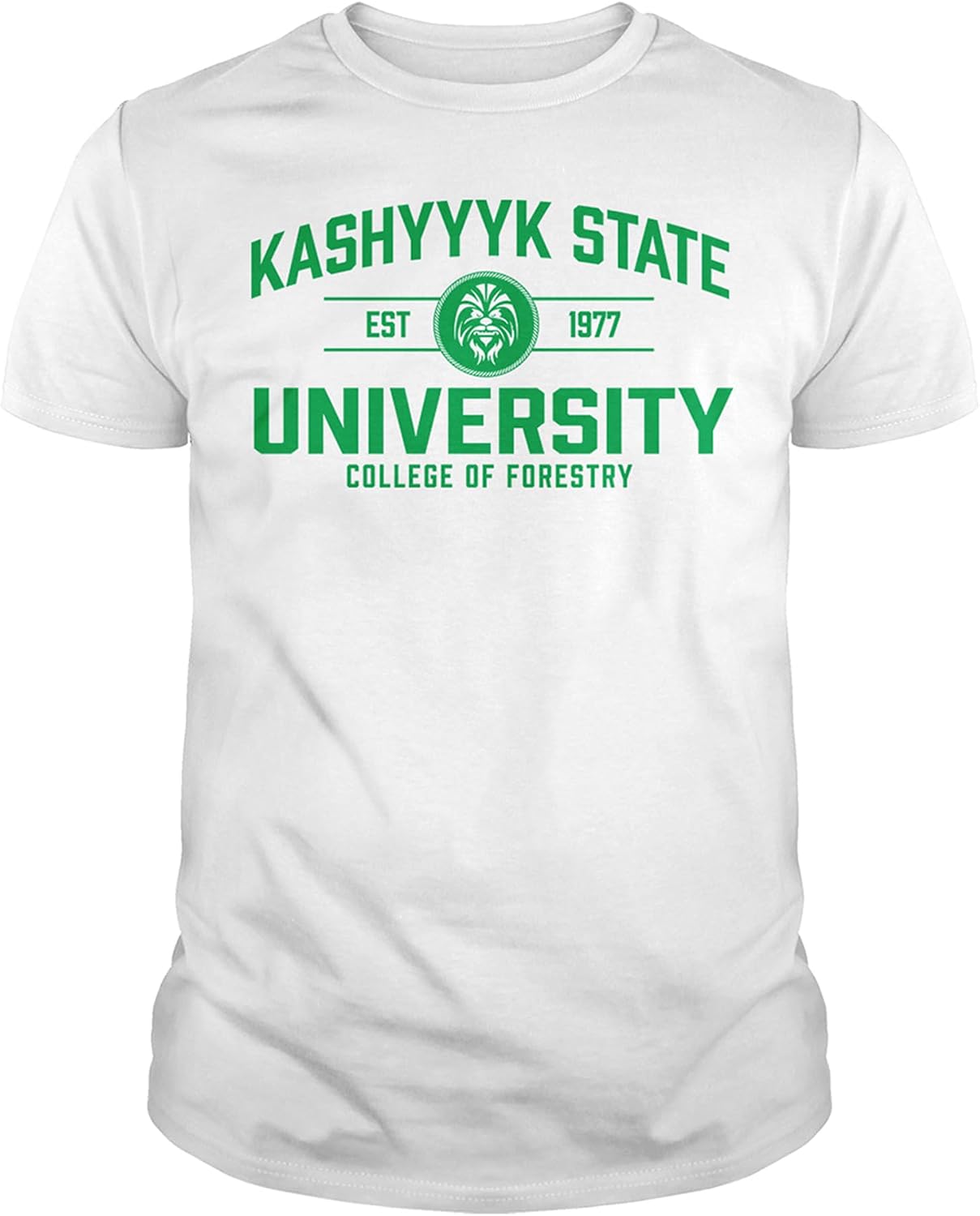 Kashyyyk State University T Shirt - Cotton Slim Fit Unisex Casual Shirt for Mens & Womens - Short Sleeve Soft Fitted Tees