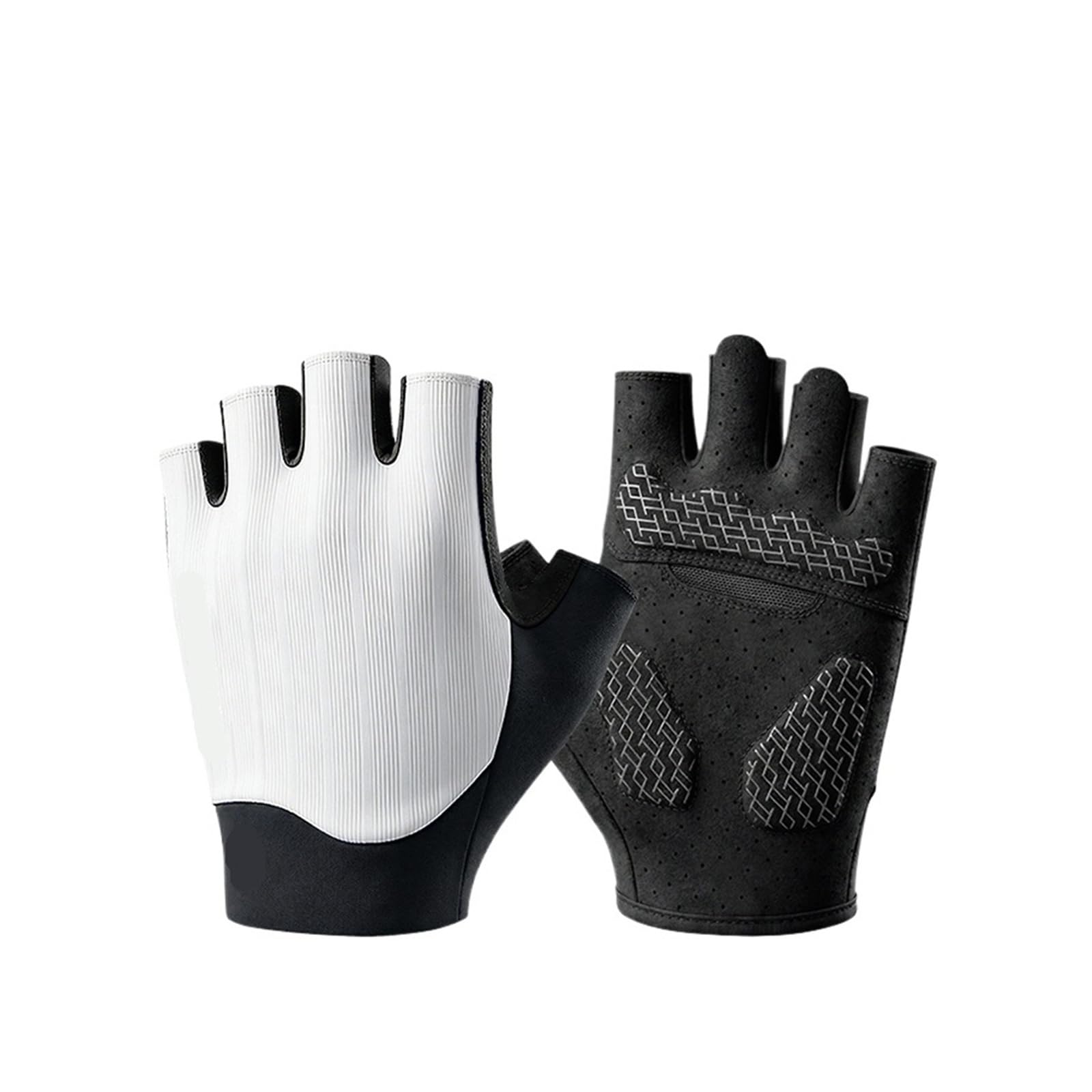 Generico Guantes de ciclismo medio dedo bicicleta absorción golpes transpirable montaña