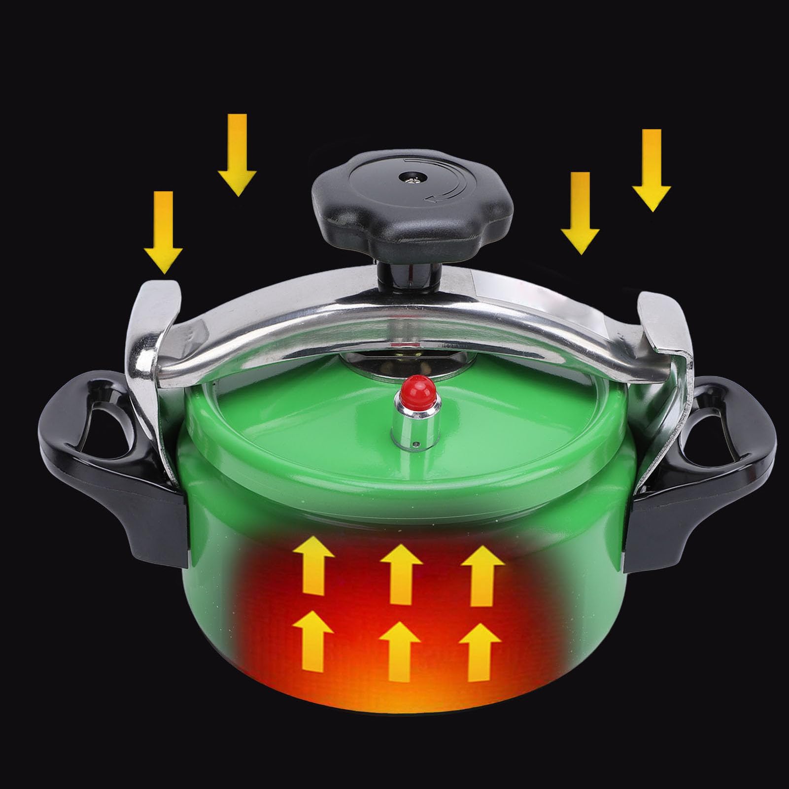 Autocuiseur 4L Healifty - Compatible Gaz Et Induction, Fond Composite, Alliage Aluminium Pour Cuisson Rapide