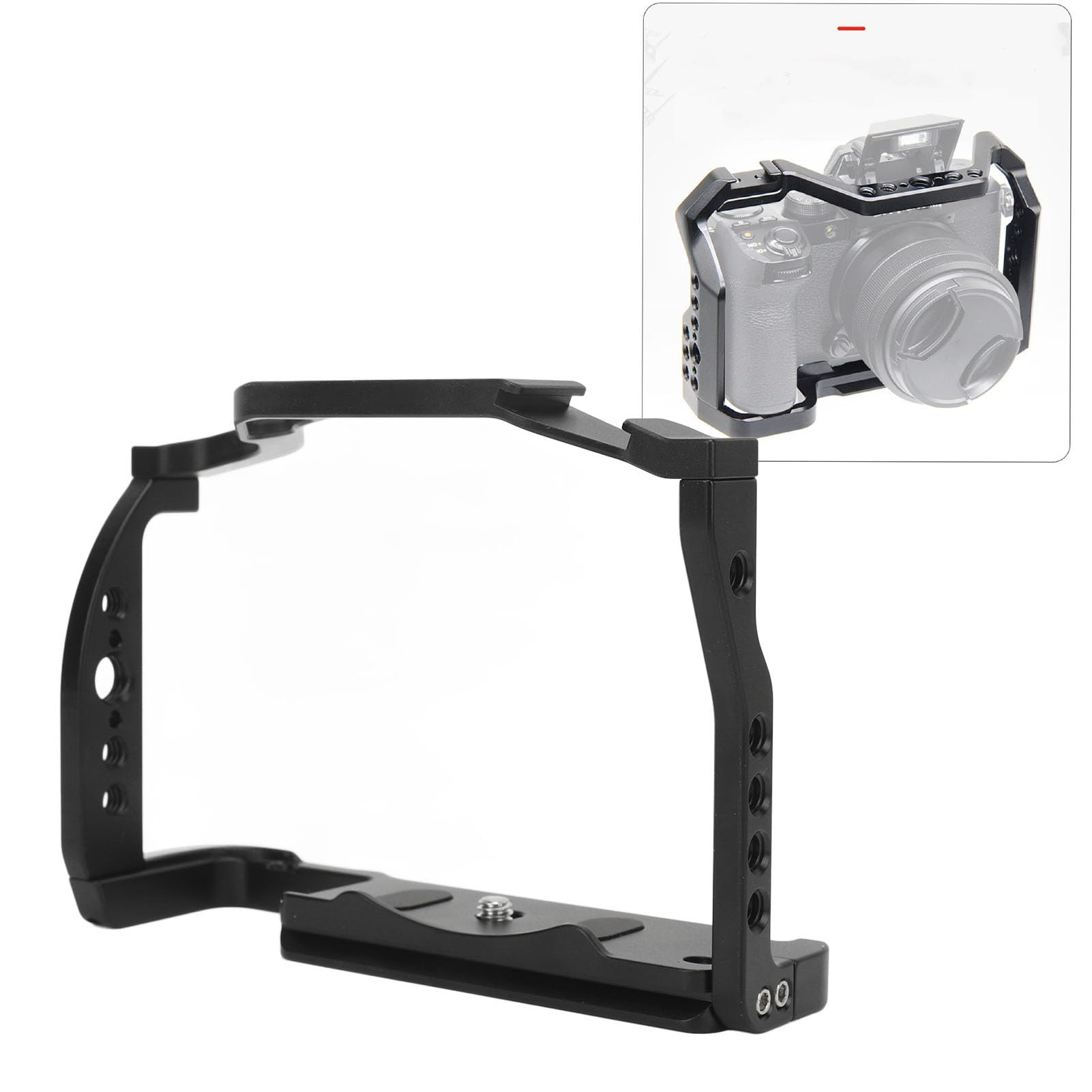 Jaula Completa para Cámara para FUJIFILM X S20, Kit de Jaula para Cámara de Aleación de Aluminio, Plataforma de Vídeo para Cámara con Puerto de Montaje de Zapata Fría con