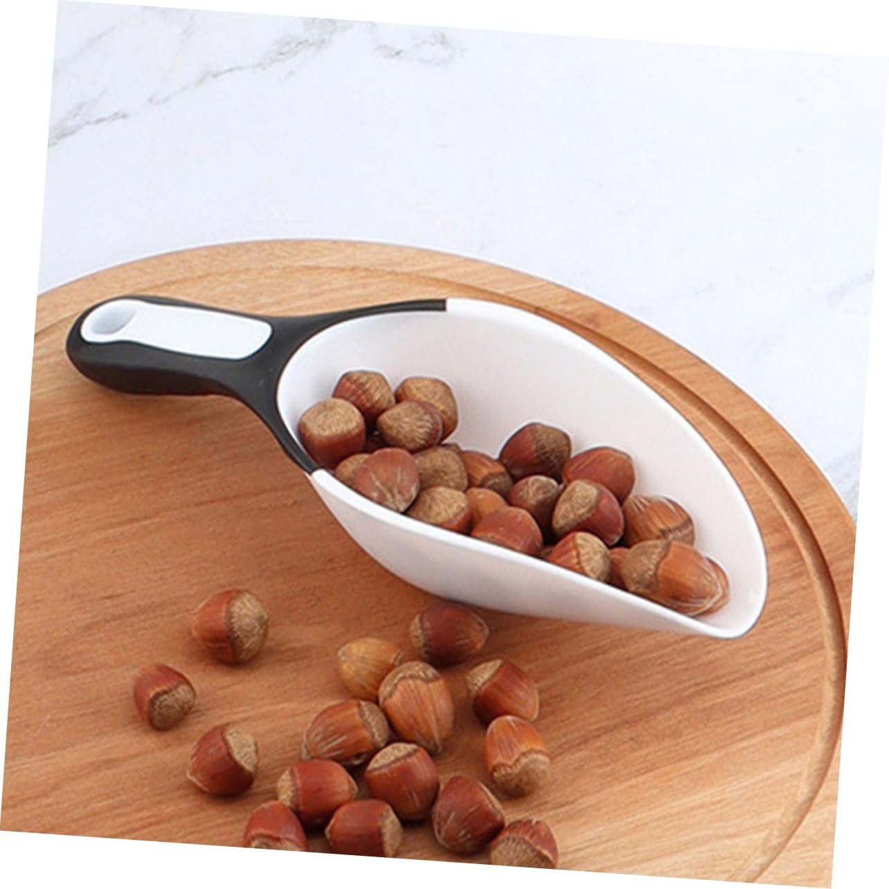 Garneck 10pcs Kitchen Scoop Reusable Plastic Ice and Flour Scoops for Food Pet Food Sweets Lightweight and Compact Kitchen Gadgets for Home and Supermarkets