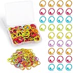 Lot de 100 marqueurs de maille en métal multicolores pour crochet et...