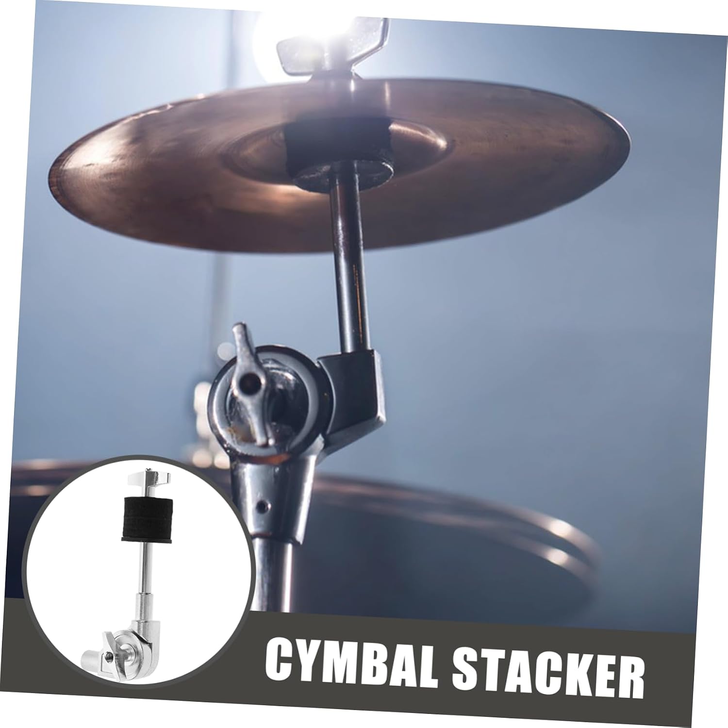 5pcs Cymbal Stacker Attachment for Drum Hardware Mounting Tool for Easy Installation Versatile Cymbal Holder Compatible Drum Kits Replacement for Percussion Instruments