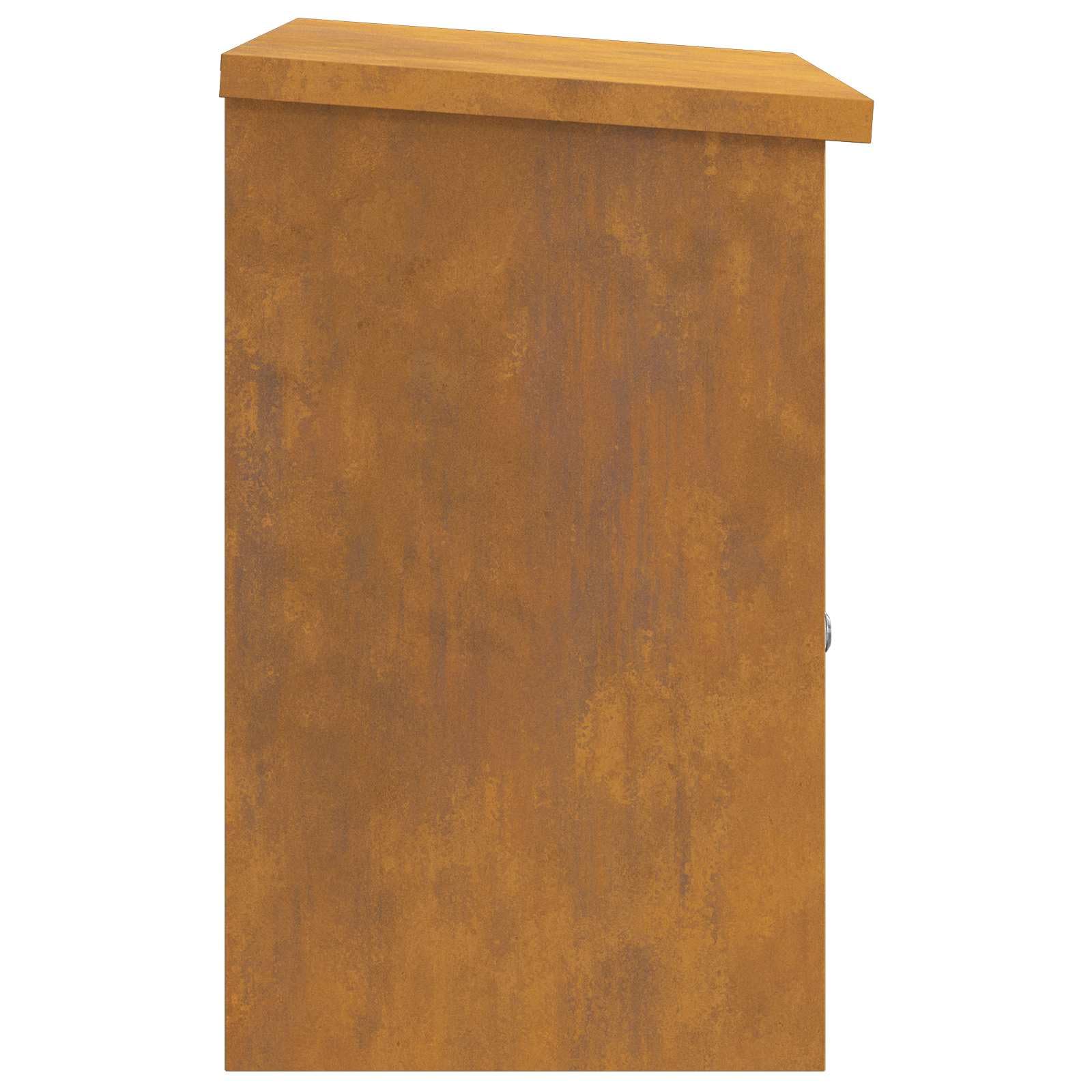 Pudełko z kroplomierzem z odpornej na warunki atmosferyczne stali nierdzewnej 47,5 x 38 x 59 cm z zamkiem i kluczem, zamykane, do ogrodu, na taras, na zewnątrz, bezpieczne przechowywanie