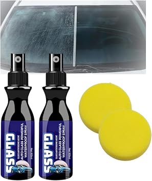 Auto Glass Powerful Waterproof Spray, Anti Fog Spray for Glasses, Water Repellent Car Windshield, Rain Repellents for Car Windshields 2PCS