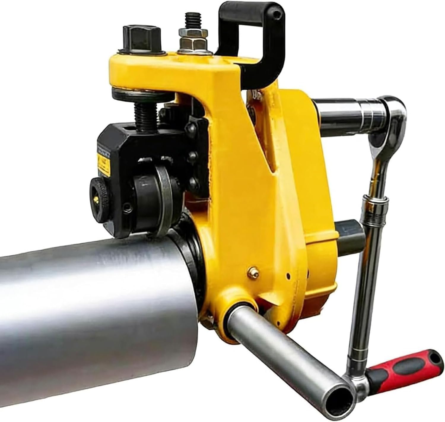 Machine à rainurer manuelle pour tuyaux de 2 à 7 mm d'épaisseur, compatible avec l'acier inoxydable et l'aluminium, facile à utiliser, idéale pour presser les bords de tuyau