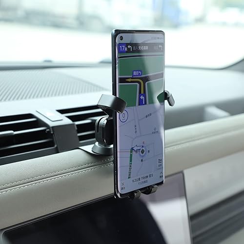 Miniatura 5 de TINKI Soporte de teléfono móvil para consola central de automóvil, edición de lujo, compatible con Land Rover Defender 90 110 130 2020 2021 2022