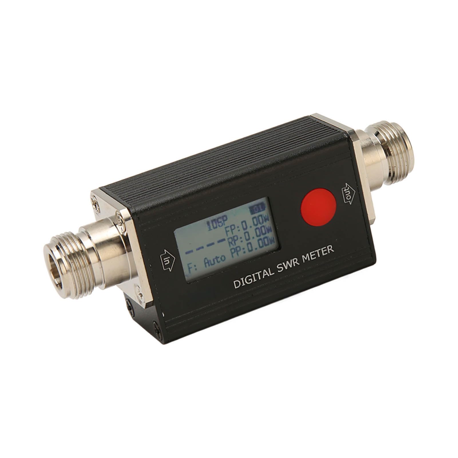 Medidor SWR, Medidor de Potencia Portátil de Radio Bidireccional VHF UHF, 80‑999MHz, Pantalla VSWR 1.00‑99.9, 120W, con Pantalla LCD Retroiluminada, para Walkie Talkies