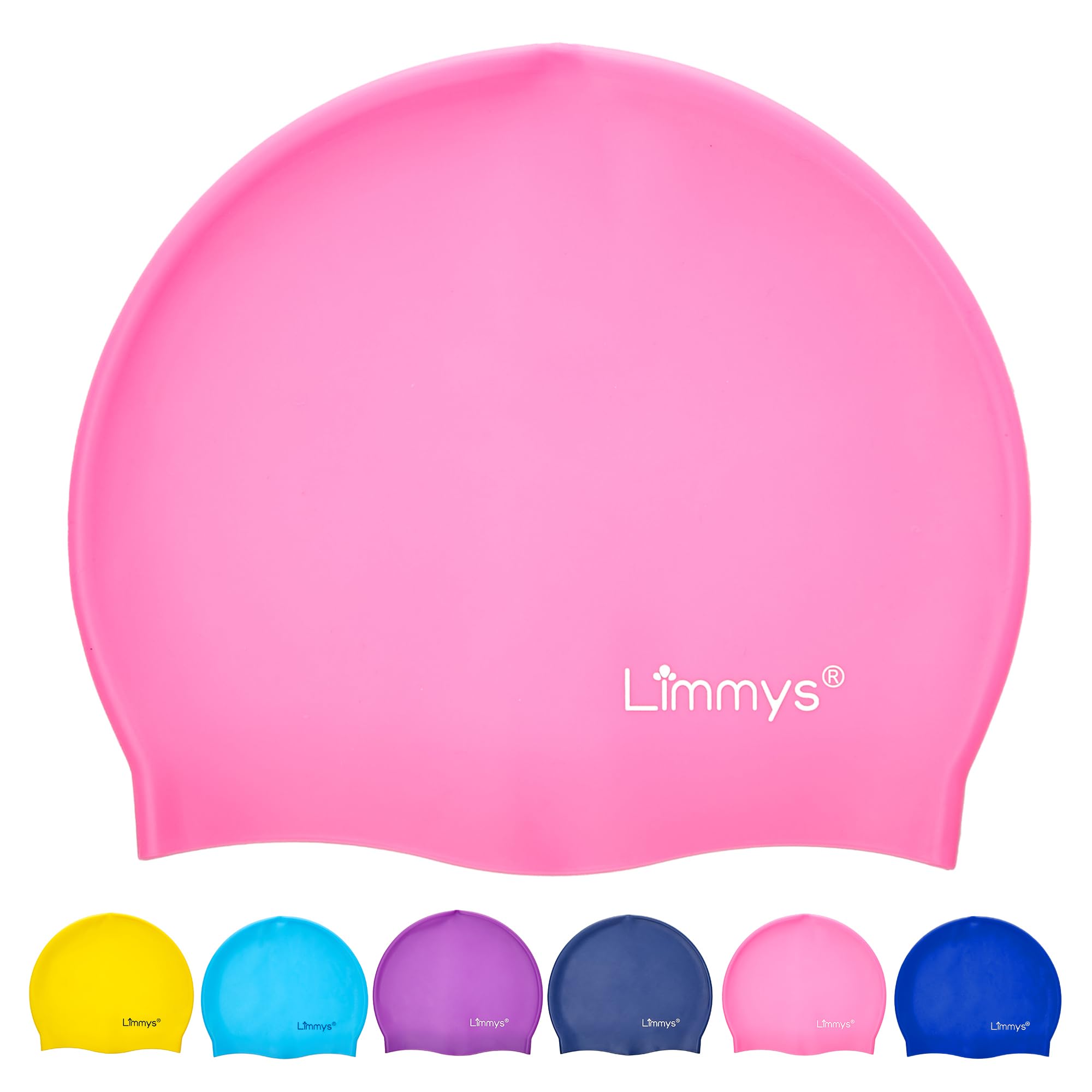 Limmys Gorro Piscina para Niños – Gorro Piscina Niño 100% Silicona – Gorro Piscina Niña – Gorros de Piscina Cómodos, Elásticos y de Calidad – Gorro de Natación Infantil Atractivos