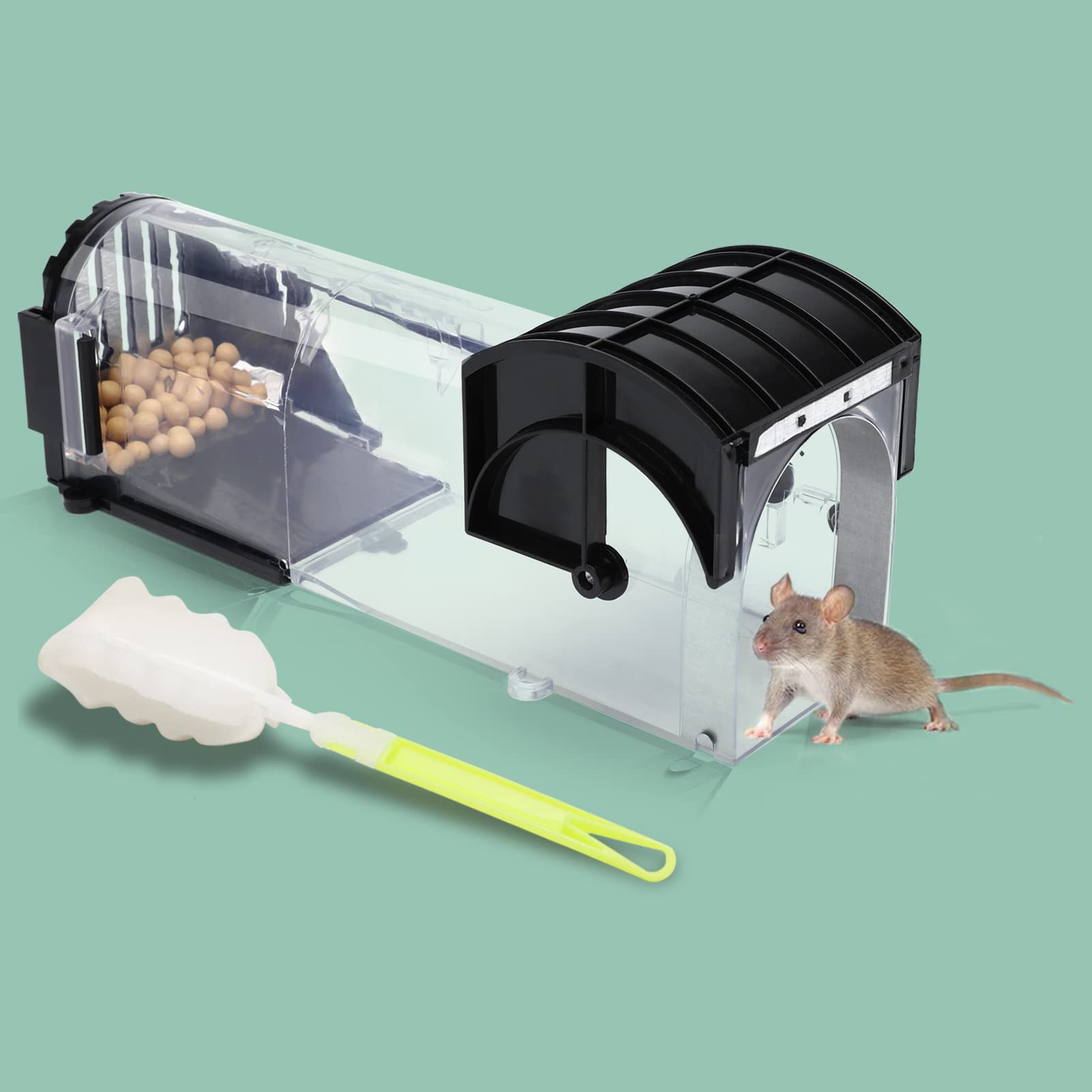 Retailio Humane Mouse Trap,Rat and Mice Trap,Mouse Traps That Work,Mouse Trap Catch and Release for Indoor/Outdoor,Reusable Rodent Trap No Kill,Safe for People and Pet (Pack of 1) (B0C1GGZ4T4) Amazon Price History, Amazon Price Tracker