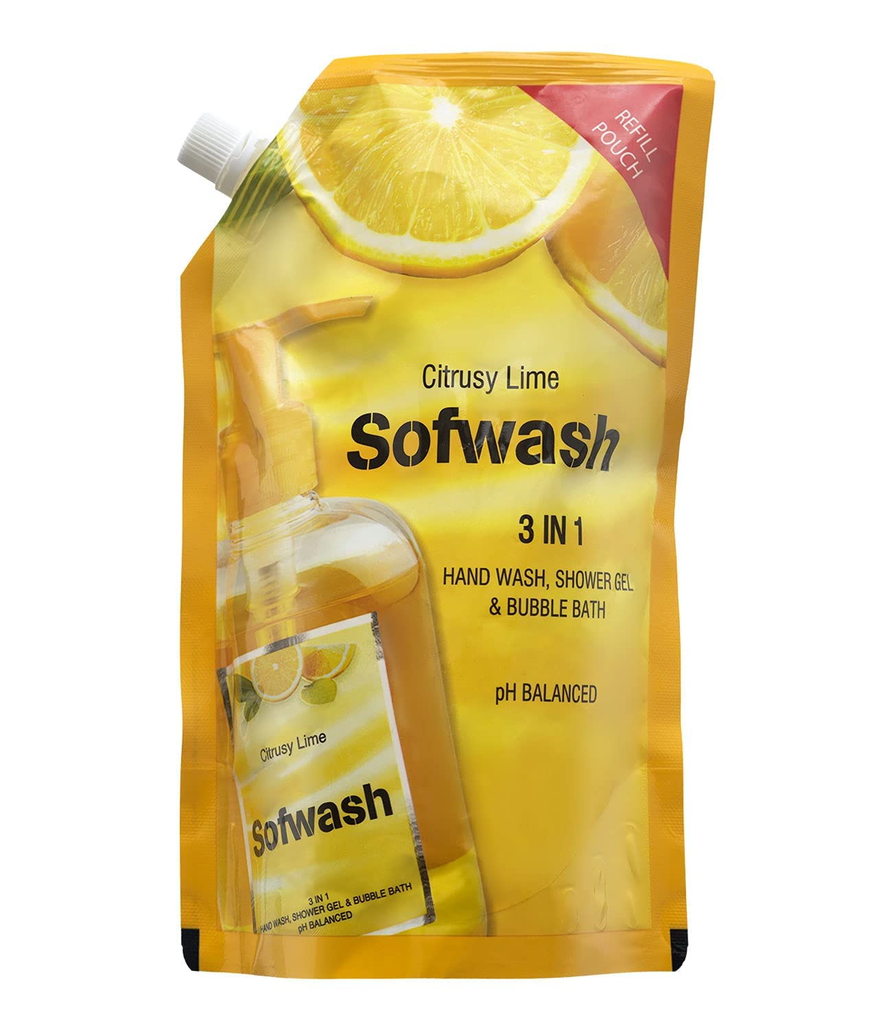 Modicare Sofwash 3 In 1-Refill Pouch - Citrusy Lime-500ml-image-39