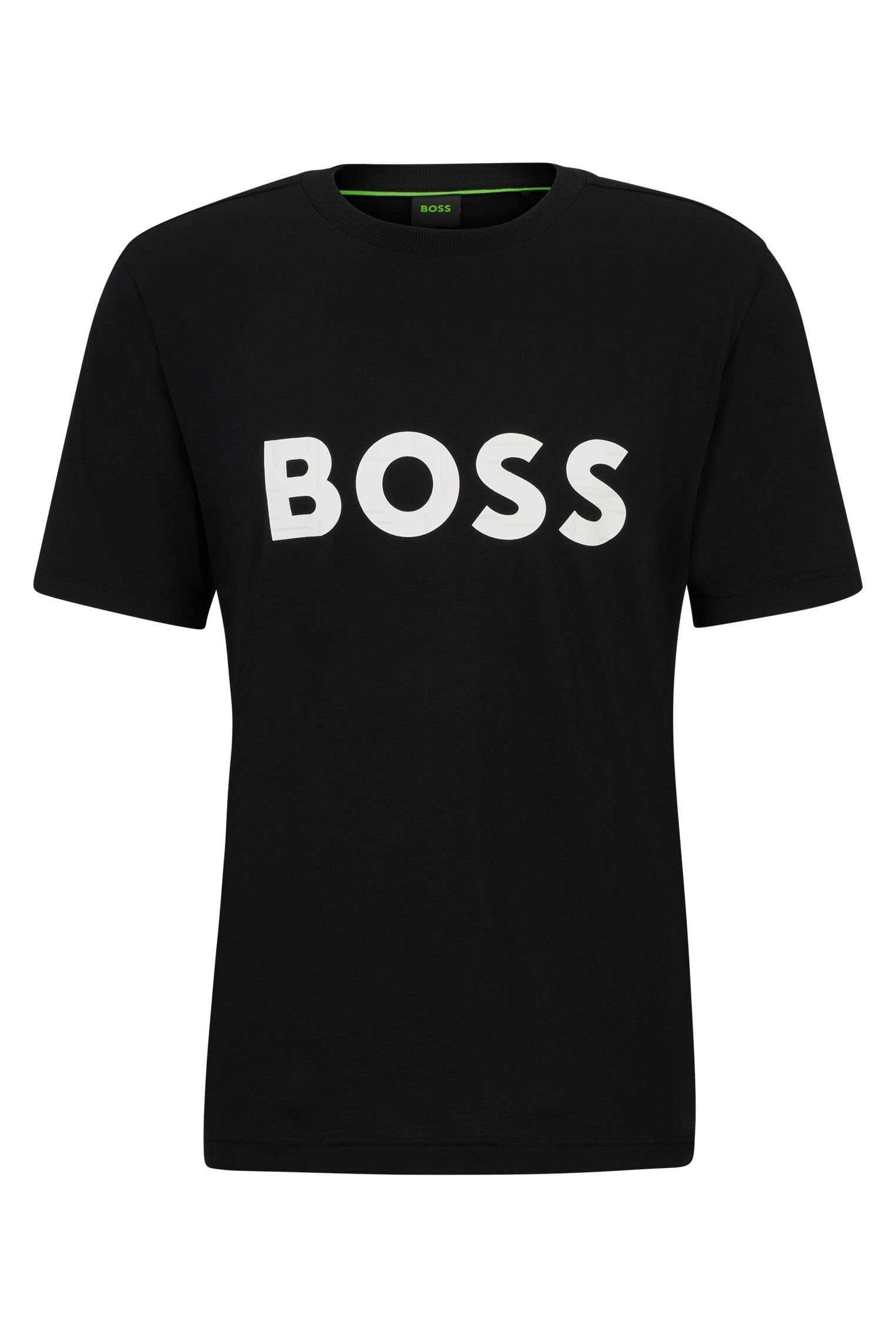 BOSSMens Tee 1 Contrast-Logo T-Shirt in Cotton Jersey