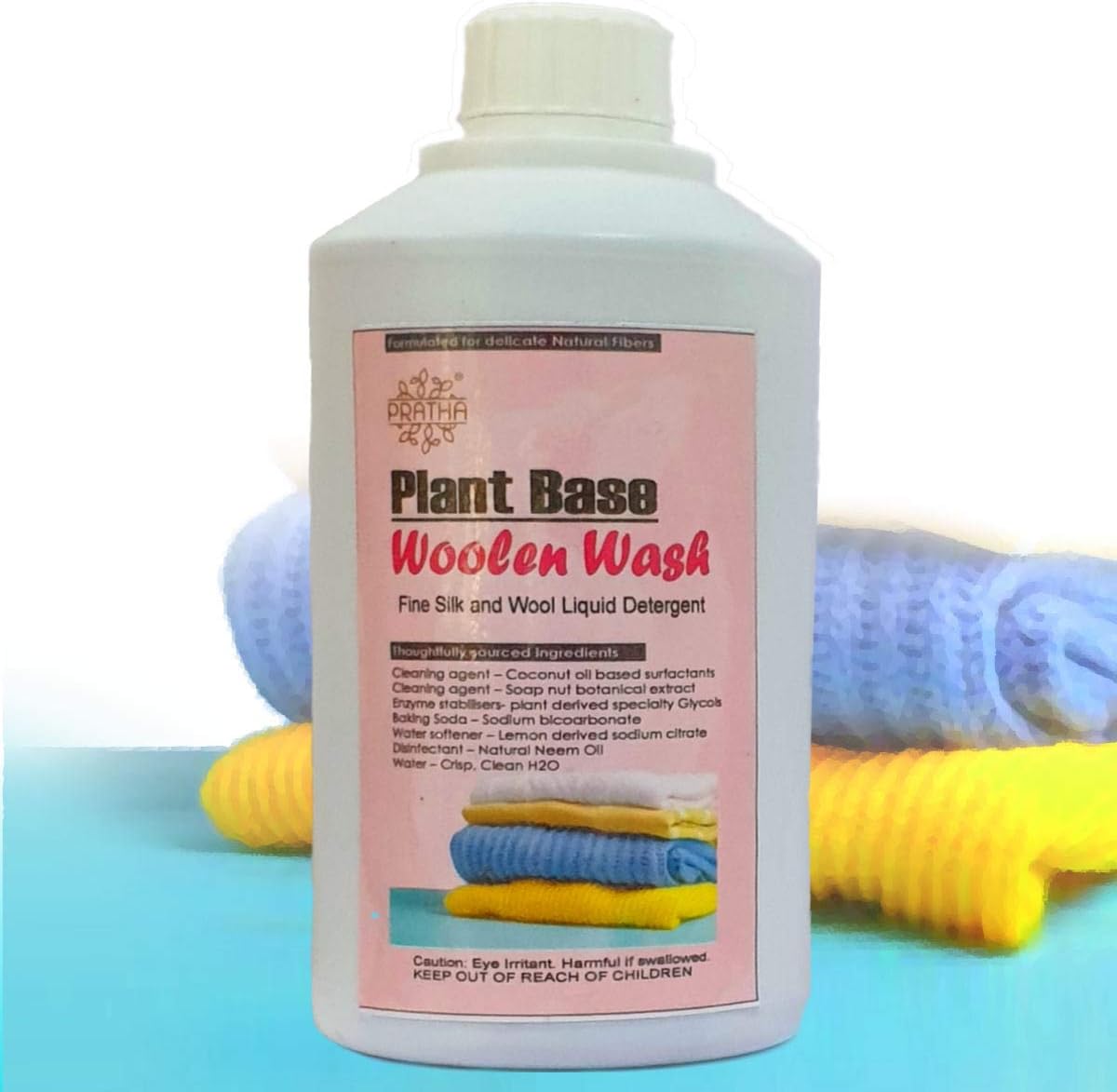 PRATHA Plant Base Woolen Wash Liquid Detergent For Delicate Cloth Like Wool,Silk,Chiffon.-Allergen-Free-No Toxic Chemicals,Completely Natural -500Ml