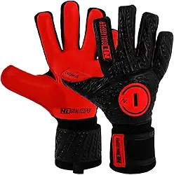 Luva de Goleiro Campo e Society Semi Profissional N1 Cronos Cor:Red, Tamanho:9