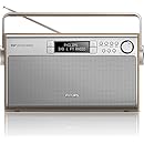 Radio Vintage Philips AE1850 - FM / MW - Argenté - Fonctionnelle
