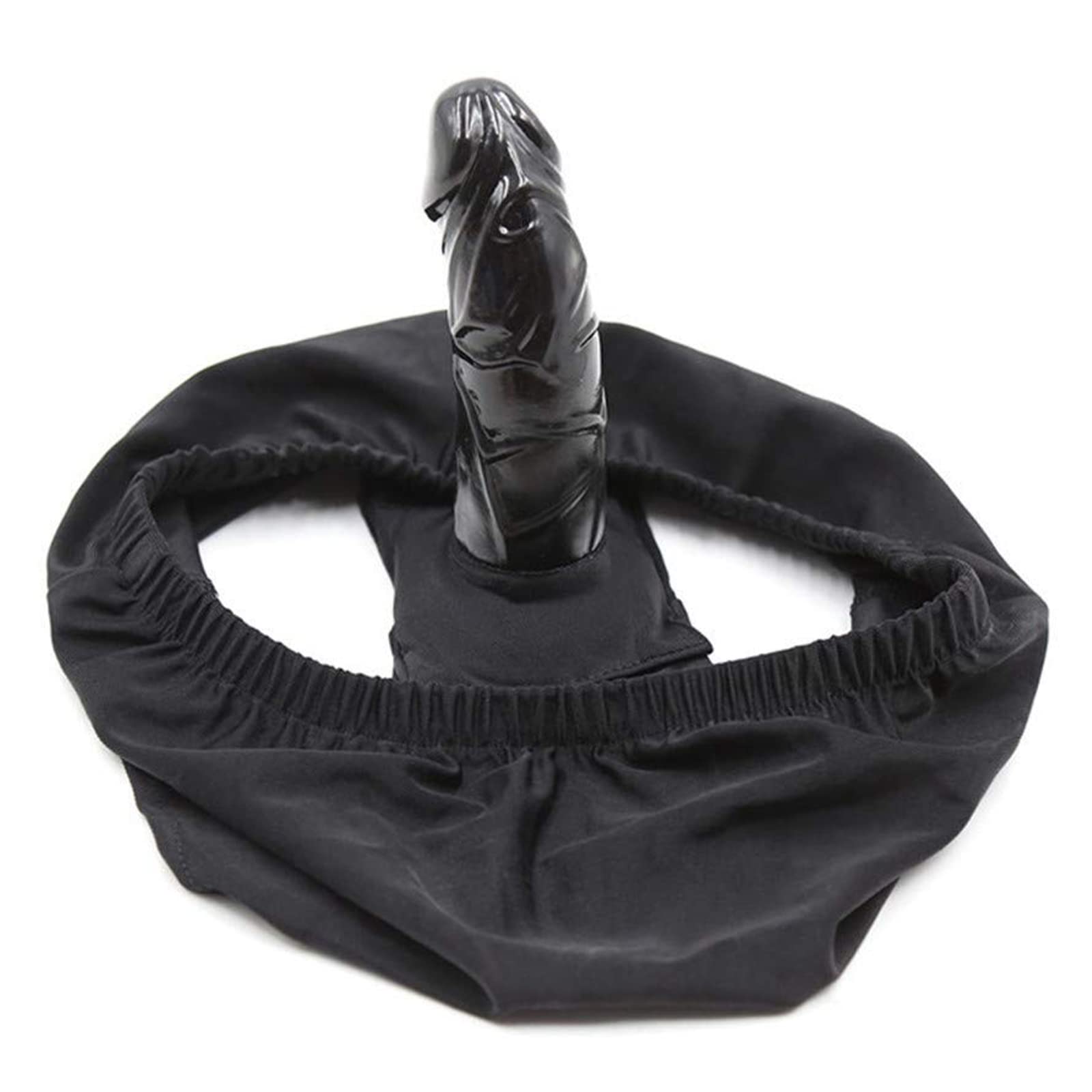 Cintura di castità Cintura di castità Slip con dildo interno Plug anale Butt plug Pantaloni sexy Intimo Lingerie erotica Masturbazione Giocattolo sessuale per donne e uomini(L)