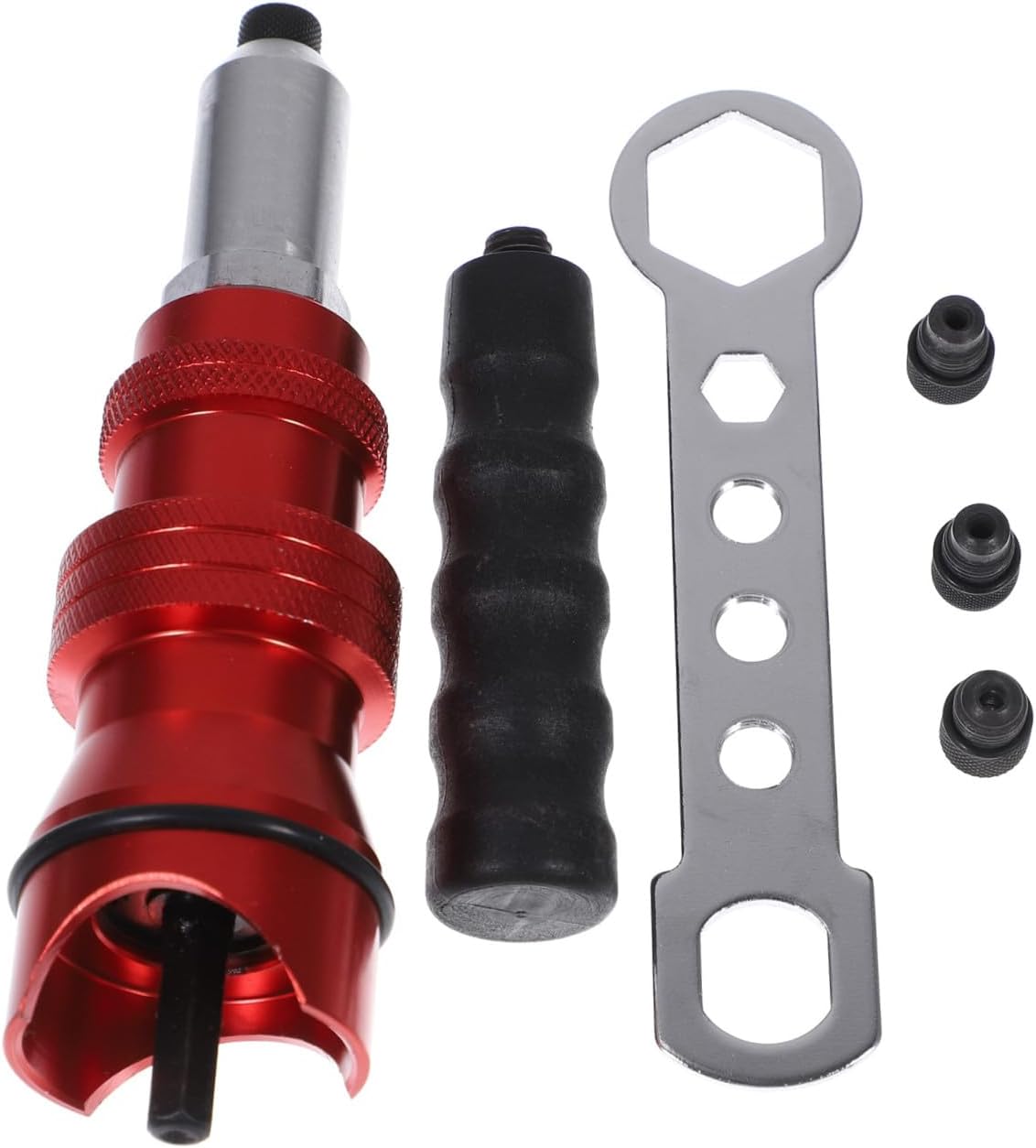Electric Rivet Tool Adapter Set Aluminum Alloy Rivet Nut Insert Connector Head Compatible Cordless Drill Easy to Use for Automotive and DIY Projects
