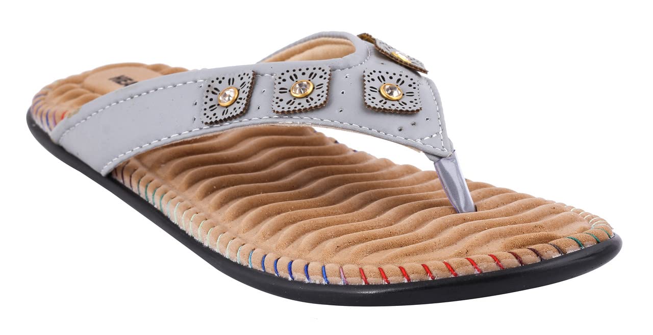 HEALTH FIT Extra Super Soft Ortho Care Diabetic & Orthopedic Slippers/Doctor Chappal & Footwear with Memory Foam Women -5 (B0B1QJ2RGR) Amazon Price History, Amazon Price Tracker