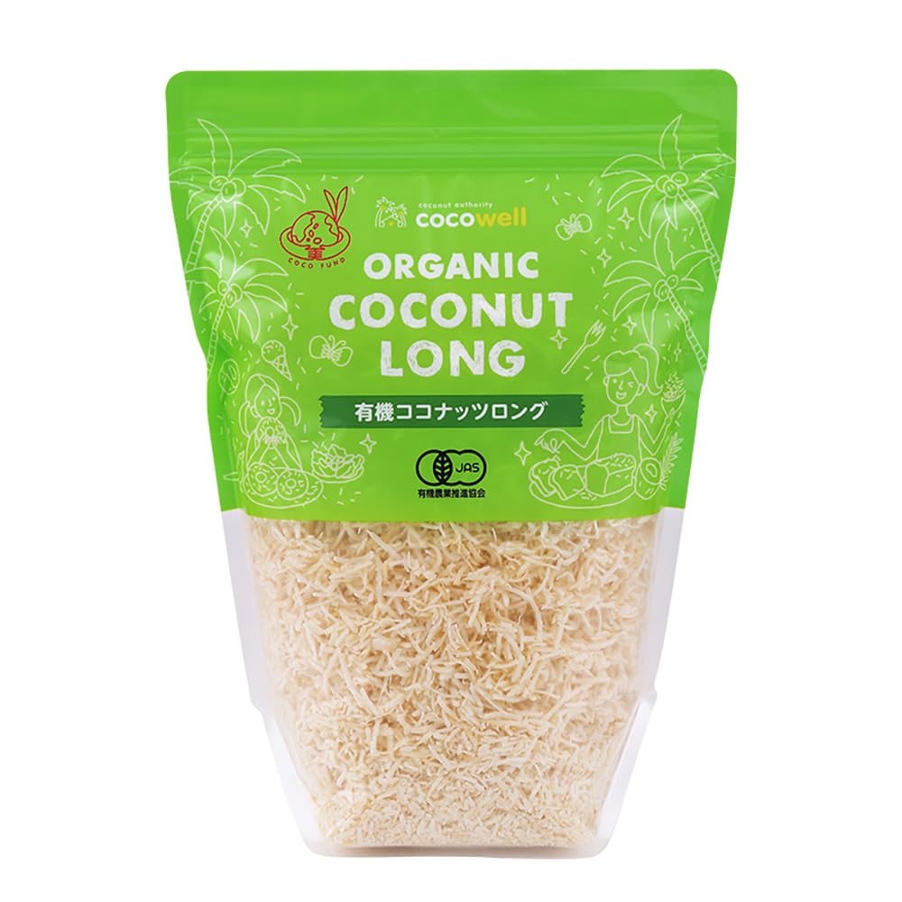 Amazon.co.jp: cocowell (ココウェル) 有機ココナッツロング 600g 乾燥
