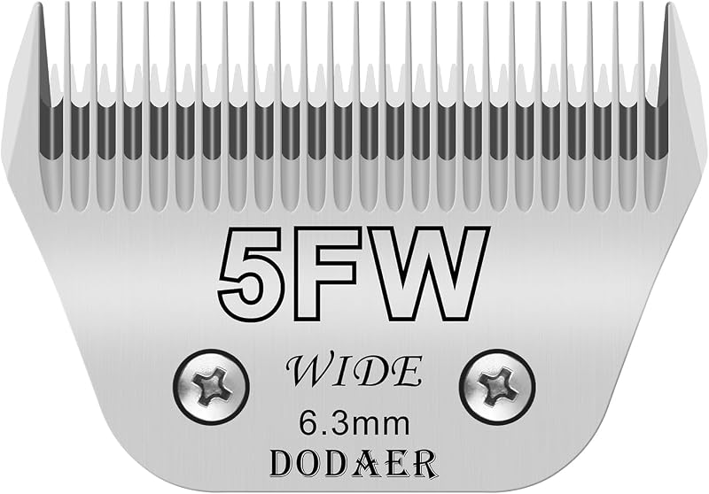 Lâmina de Tosa 5FW para Cães em Aço Inoxidável 440C DODAER – Corte de 6,3 mm