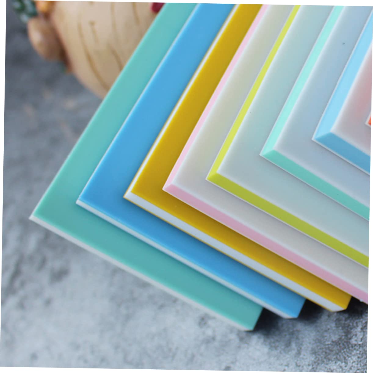 Lurrose 10pezzi Stampo Gomma Artigianale per Strumenti per Incisione su Mattonelle di Gomma per Scrapbooking e Progetti Creativi Colore Casual