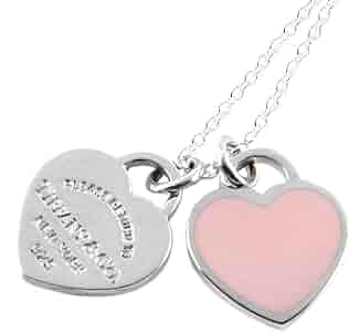 Tiffany & Co. シルバー ネックレス ピンクストーン Tiffany