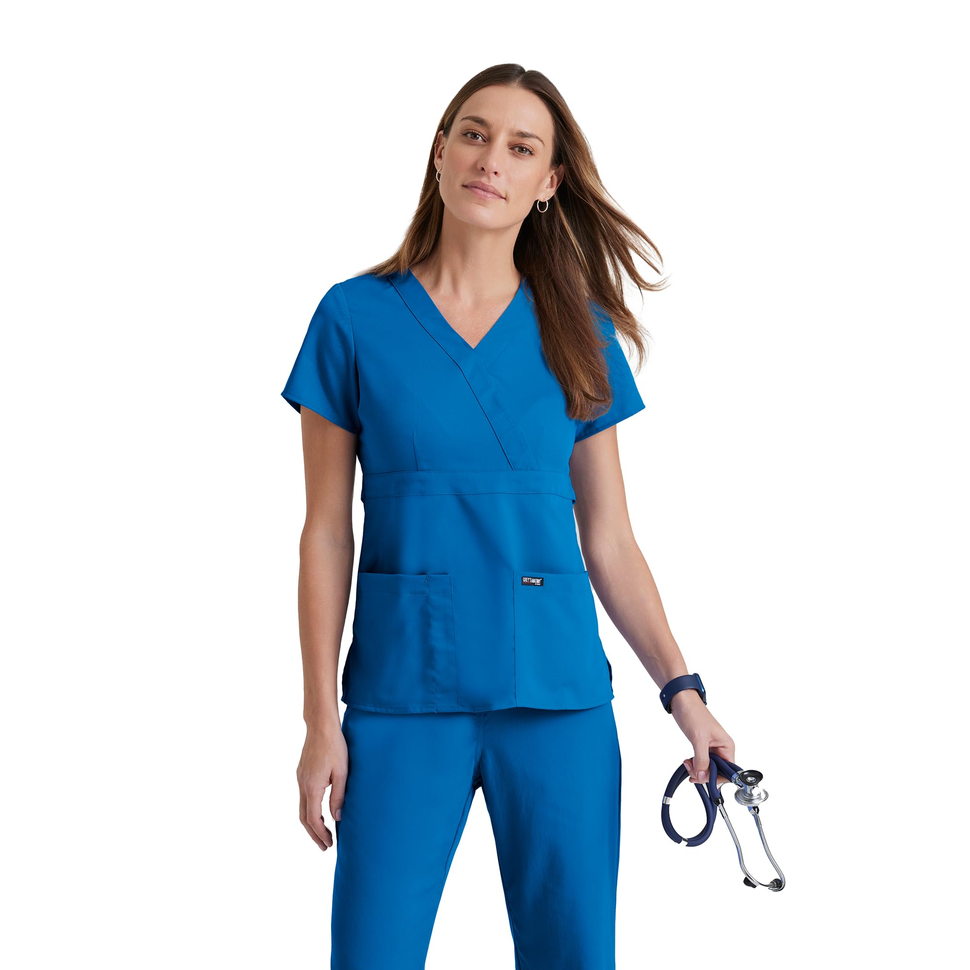 BARCO Grey's Anatomy Scrubs - Riley Scrub Top for Women, V-Neck Super-Soft Women's Scrub Top