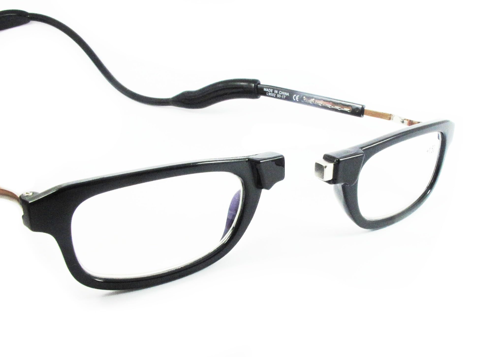 Loopies - Occhiali da lettura magnetici, unisex, regolabili, pieghevoli, con custodia, panno