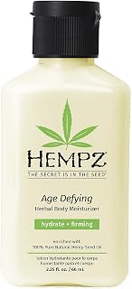 HEMPZ Body Lotion Age Defying - Shea Butter Daily Moisturizing Cream, Shea Butter Hand and Body Moisturizer - Hemp Lotion - Skin Care Products, Hemp Seed Oil - Mini, 2.25 oz.