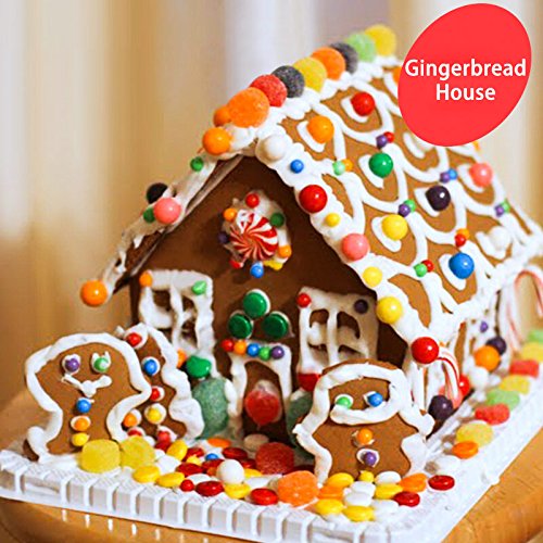 Gingerbread House Cookie Cutter Set - 3D House Cookie Cutters, Gingerbread House Kit For Holiday, Winter, Christmas & Gingerbread House Kit For Kids , Gift Package (10Pcs Christmas Cookie Cutters) #TOP7